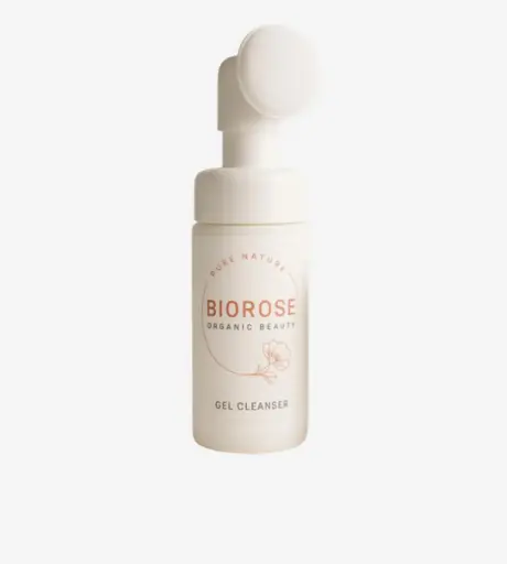 Gel Nettoyant Visage Biorose avec Brosse en Silicone 